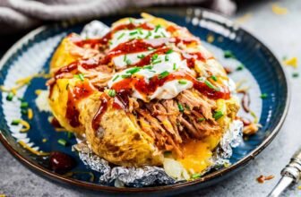 Pulled Pork Loaded Potato – The Keep At Residence Chef