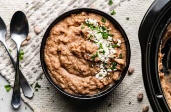 Sluggish Cooker Refried Beans – The Keep At Residence Chef
