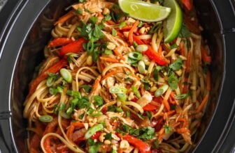 Gradual Cooker Rooster Peanut Noodles