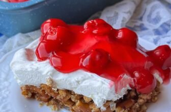 CHEESECAKE PRETZEL DESSERT – The Southern Woman Cooks