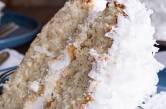 COCONUT CAKE WITH COCONUT FROSTING
