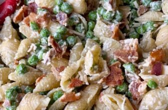 PEA AND BACON PASTA SALAD