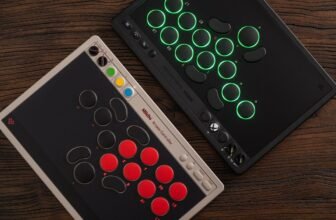 8BitDo’s all-button Arcade Controller is sort of as skinny as a MacBook Professional