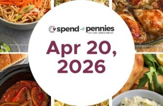 Weekly Meal Plan Apr 20, 2026